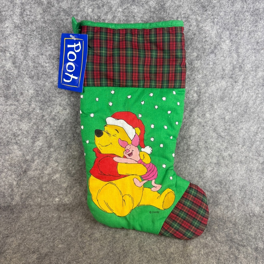 Disney Winnie‎ the Pooh Piglet Christmas Stocking Vintage Noma Inc Y2K NEW NWT